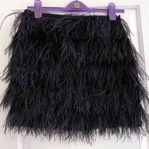 MICHAEL Michael Kors Ostrich Feather Skirt Size 0